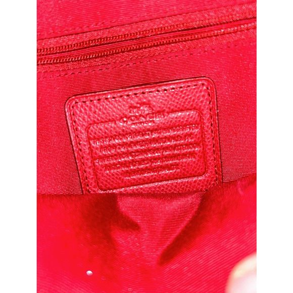 Coach Red Satchel Handbag - Picture 2 of 2